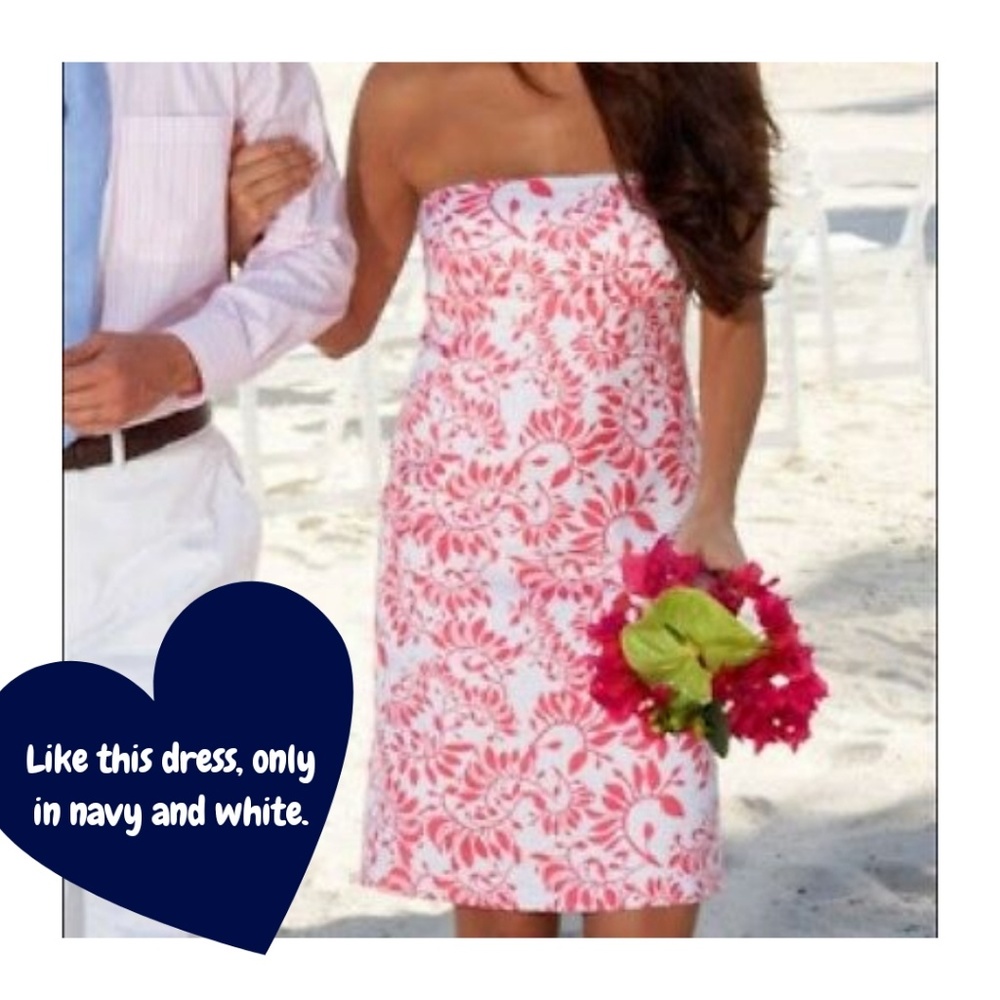 Vineyard Vines Sz8 Strapless Silk Dress